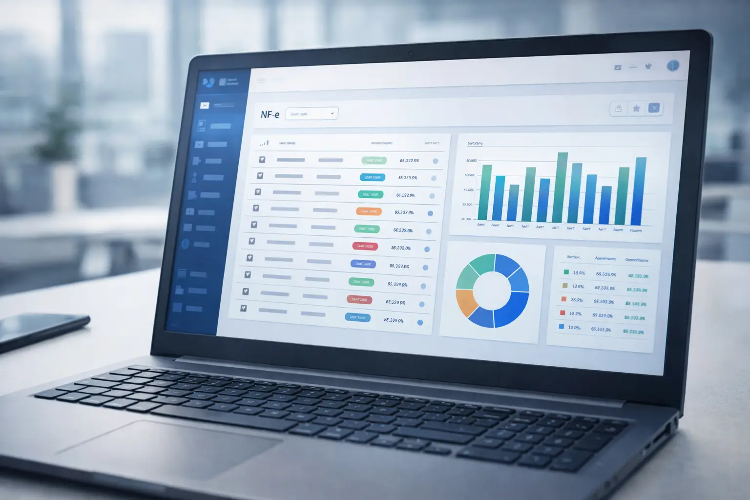 Sistema SPED Total para gerenciamento de NF-e, NFS-e e documentos fiscais em nuvem